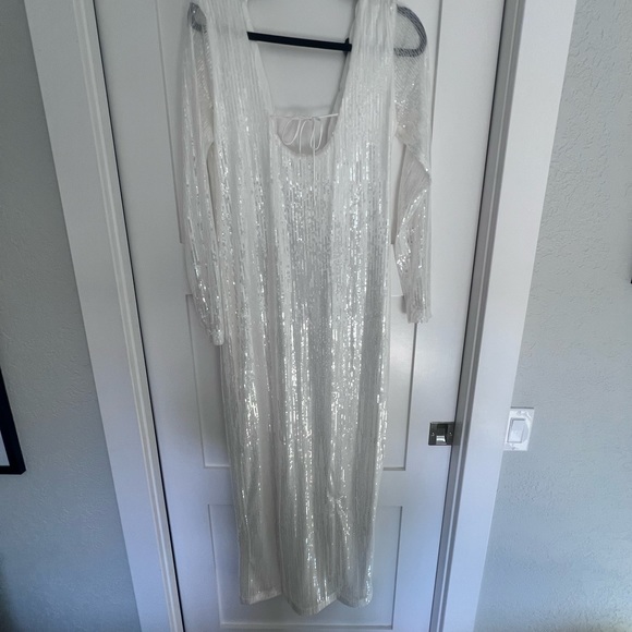 Shopbop white sequin dress - Picture 2 of 4